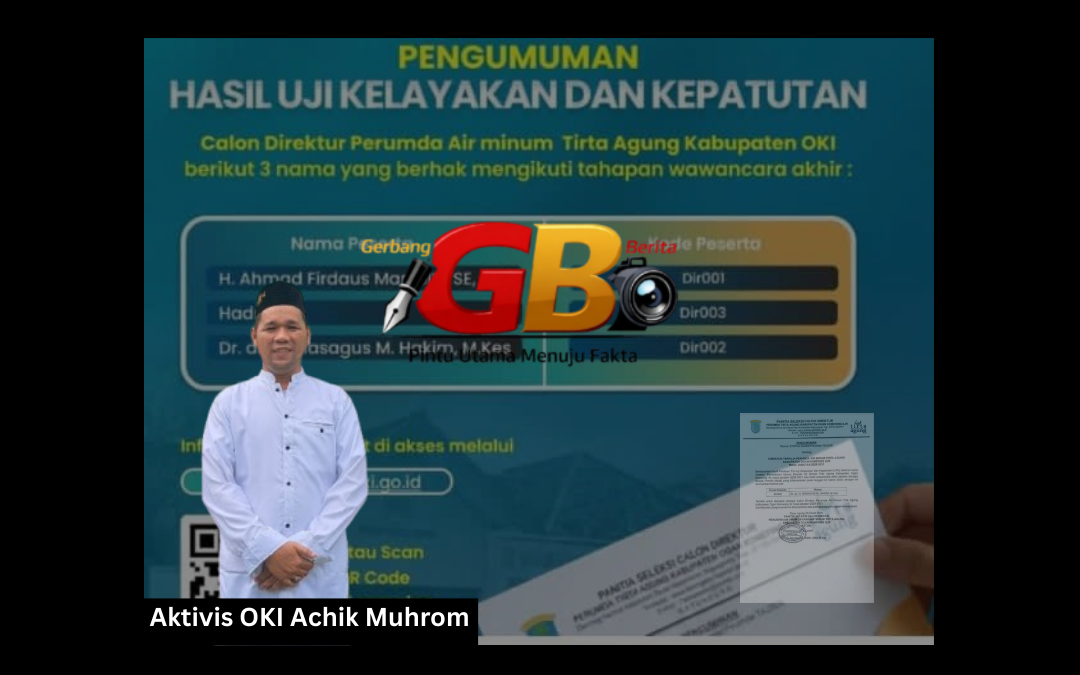 Penunjukan Direktur Perumda Tirta Agung OKI Jadi Perhatian Publik