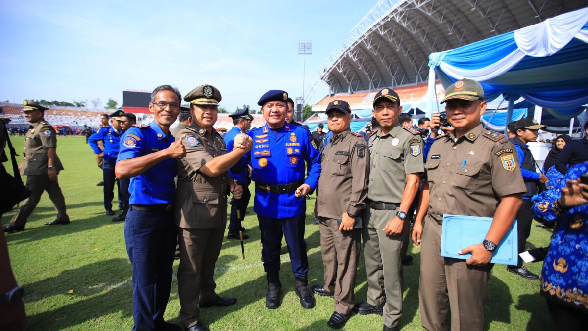HDCU Dampingi Wamendagri Hadiri Upacara Peringatan HUT Damkar, Satpol PP dan Satlinmas