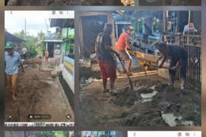 Bertahun – Tahun Diusulkan Tak Digubris, Ketua RT di Kertapati Perbaiki Jalan Pakai Uang Pribadi