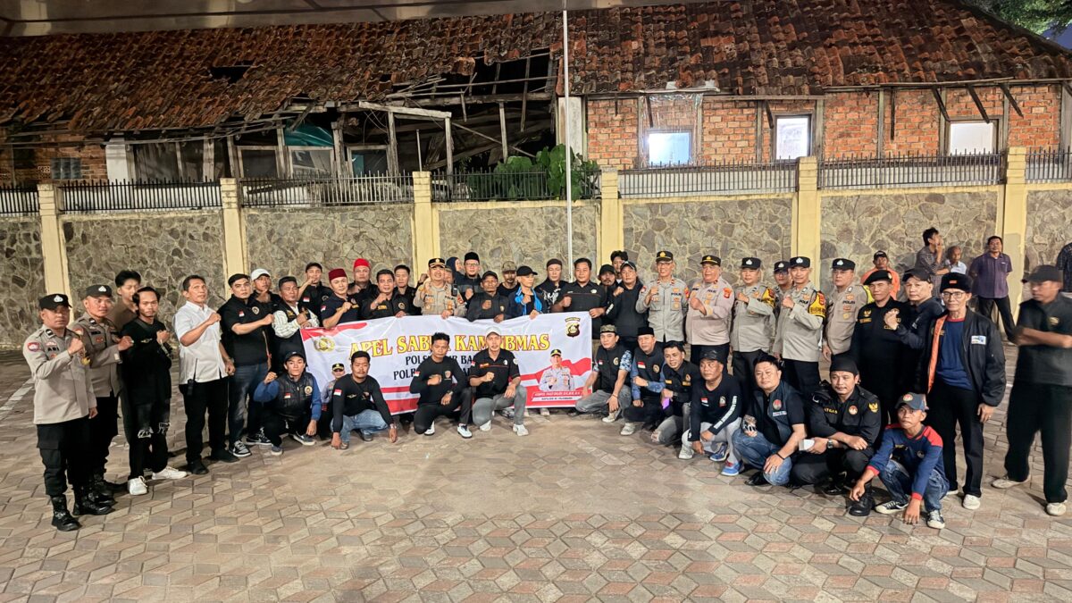 Kapolsek Ilir Barat I Perkuat Barisan , Ormas dan Warga Diajak Jaga Kamtibmas
