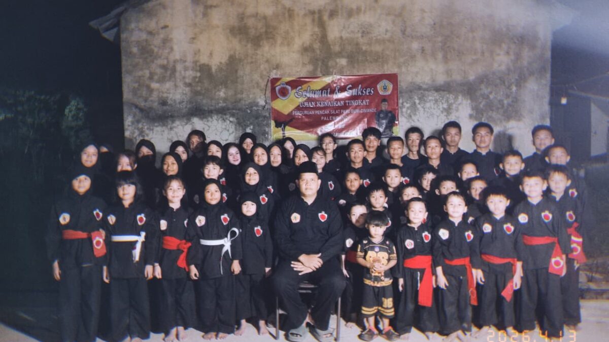 Kenaikan Sabuk Pencak Silat Paku Bumi Cimande di Palembang, 43 Siswa Naik Tingkat