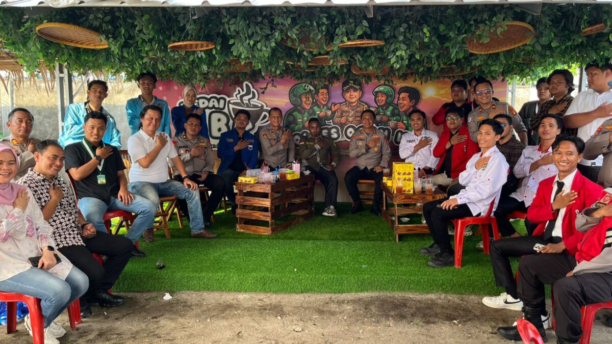 Resmikan Kedai BBK, Kapolres Ogan Ilir Ngopi Bareng Mahasiswa Perkuat Sinergi