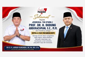 Laskar Prabowo 08 Sumsel Ucapkan Selamat atas Pelantikan Dudung Abdurachman sebagai Kepala Staf Presiden