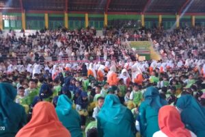 Gebyar Senam Anak Indonesia Hebat Meriahkan HUT ke-157 Kabupaten Lahat
