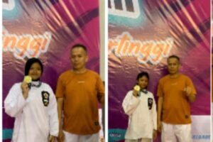Dua Pesilat Muda Perisai Diri Juara Nasional di GOR Dempo Jakabaring
