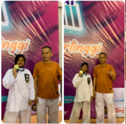Dua Pesilat Muda Perisai Diri Juara Nasional di GOR Dempo Jakabaring