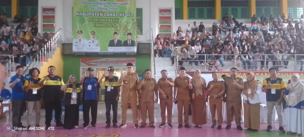 Festival Marching Band HUT ke-157 Kabupaten Lahat Resmi Digelar, Puluhan Sekolah Tampilkan Kreativitas Terbaik