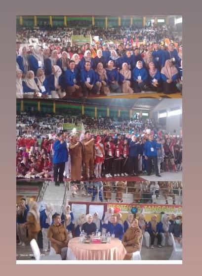 Ribuan Penonton Padati GOR Bukit Tunjuk Saksikan Lomba Drumband SMP se-Lahat