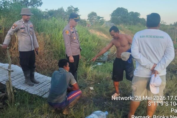 Polsek Indralaya Laksanakan Mitigasi Karhutla dan Cek Titik Hotspot di Desa Palemraya