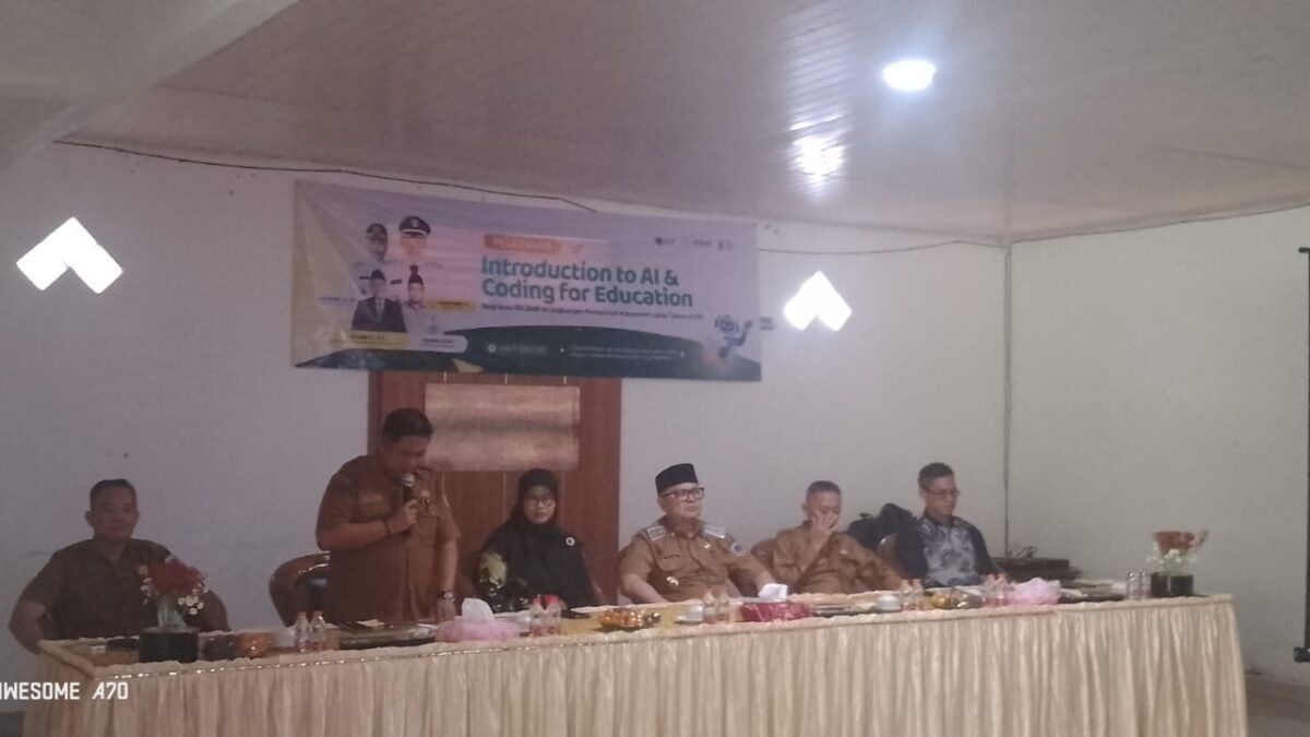 Disdikbud Lahat Gelar Pelatihan AI dan Coding bagi Guru SD-SMP