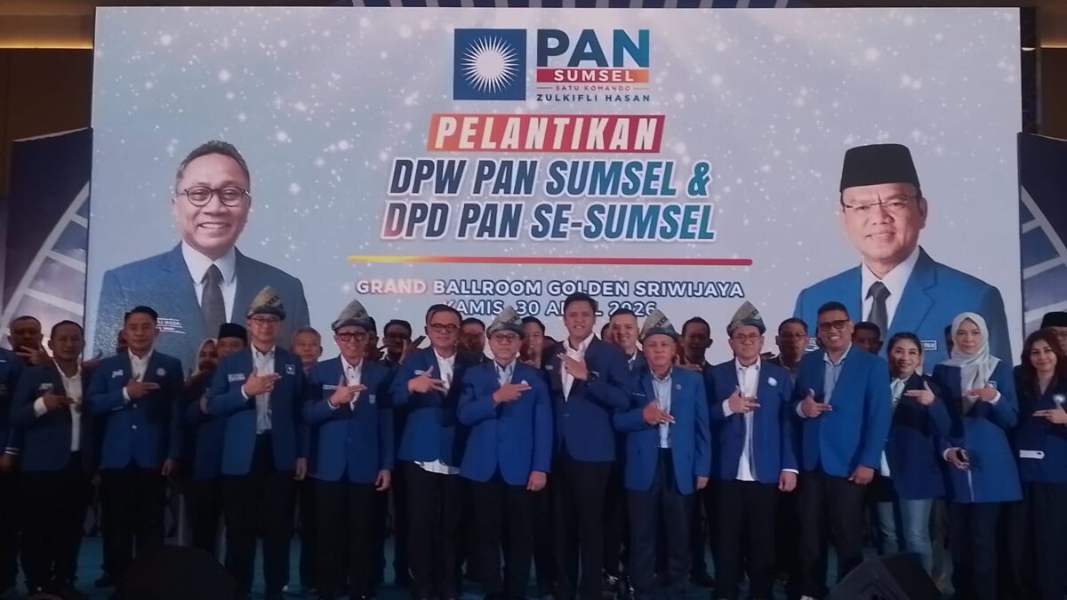 PELANTIKAN DPW DAN DPD PARTAI PAN SE-SUMSEL DILAKSANAKAN DENGAN KHIDMAT