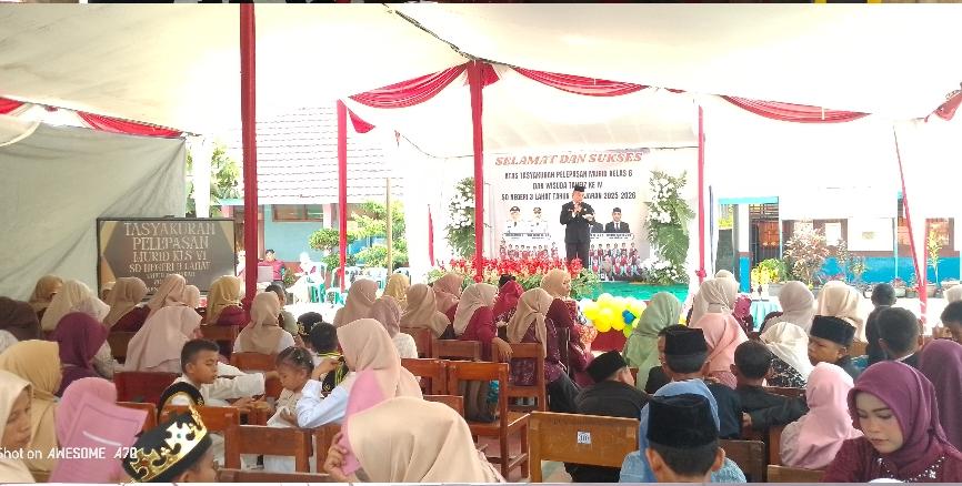 Tasyakuran dan Pelepasan Siswa Kelas VI SD Negeri 3 Lahat Berlangsung Meriah dan Penuh Makna