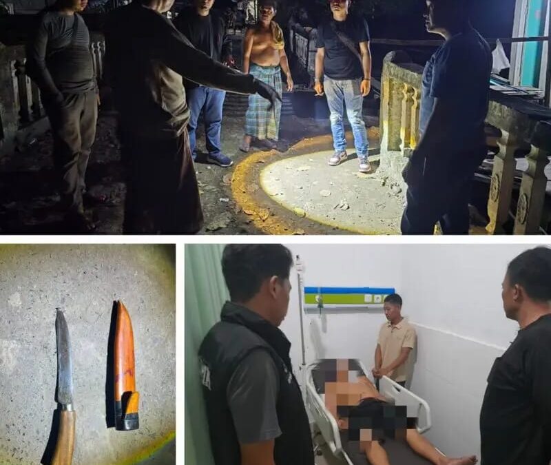 Personel Polres Ogan Ilir dan Polsek Indralaya Lakukan Olah TKP dan Cek Korban Penganiayaan di Desa Penyandingan
