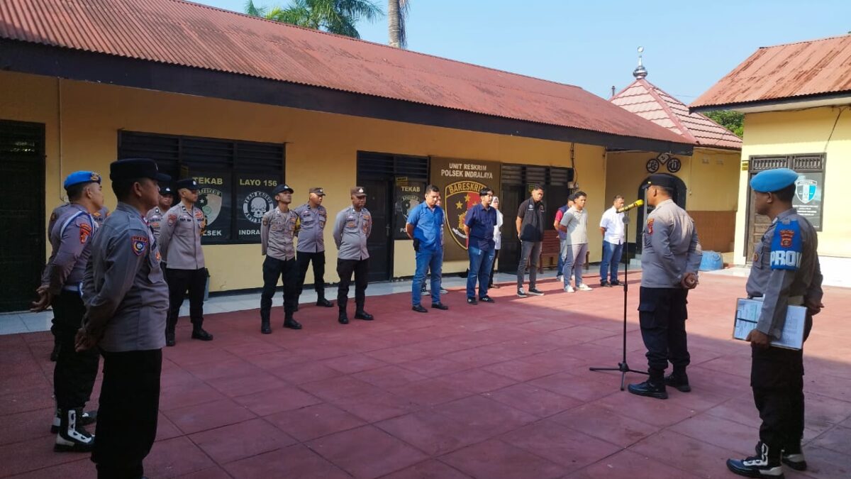 Antisipasi Memasuki Musim Kemarau, Polsek Indralaya Tekankan Mitigasi Karhutla dan Disiplin Personel