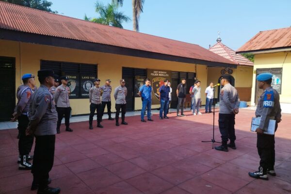 Antisipasi Memasuki Musim Kemarau, Polsek Indralaya Tekankan Mitigasi Karhutla dan Disiplin Personel