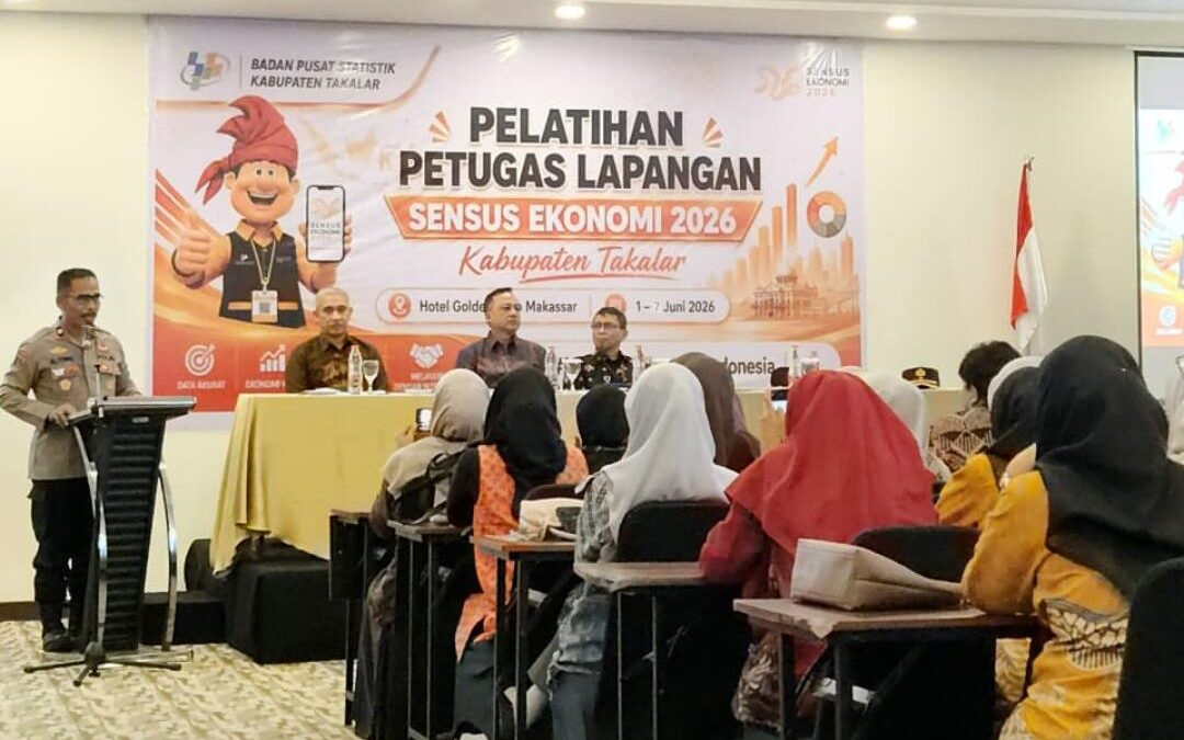 Ratusan Petugas Lapangan Ikuti Pembekalan Sensus Ekonomi 2026, Siap Sukseskan Pendataan di Kabupaten Takalar