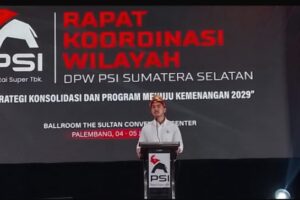 Hadiri Rakorwil di Palembang, Kaesang Sebut Sumsel Punya Aura Kemenangan PSI
