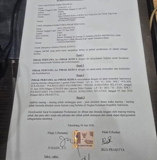 Kasus Viral yang Jadi Perhatian Publik Berakhir Damai, Kedua Pihak Cabut Laporan