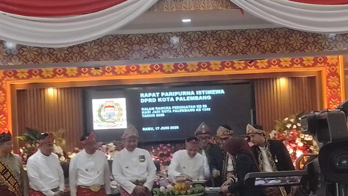 Rapat Paripurna Istimewa DPRD Kota Palembang Peringati Hari Jadi ke-1343 Kota Palembang