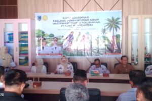 Rapat Koordinasi Fasilitasi Pembangunan Kebun Masyarakat di Sekitar Wilayah Operasi PT Sawit Mas Sejahtera