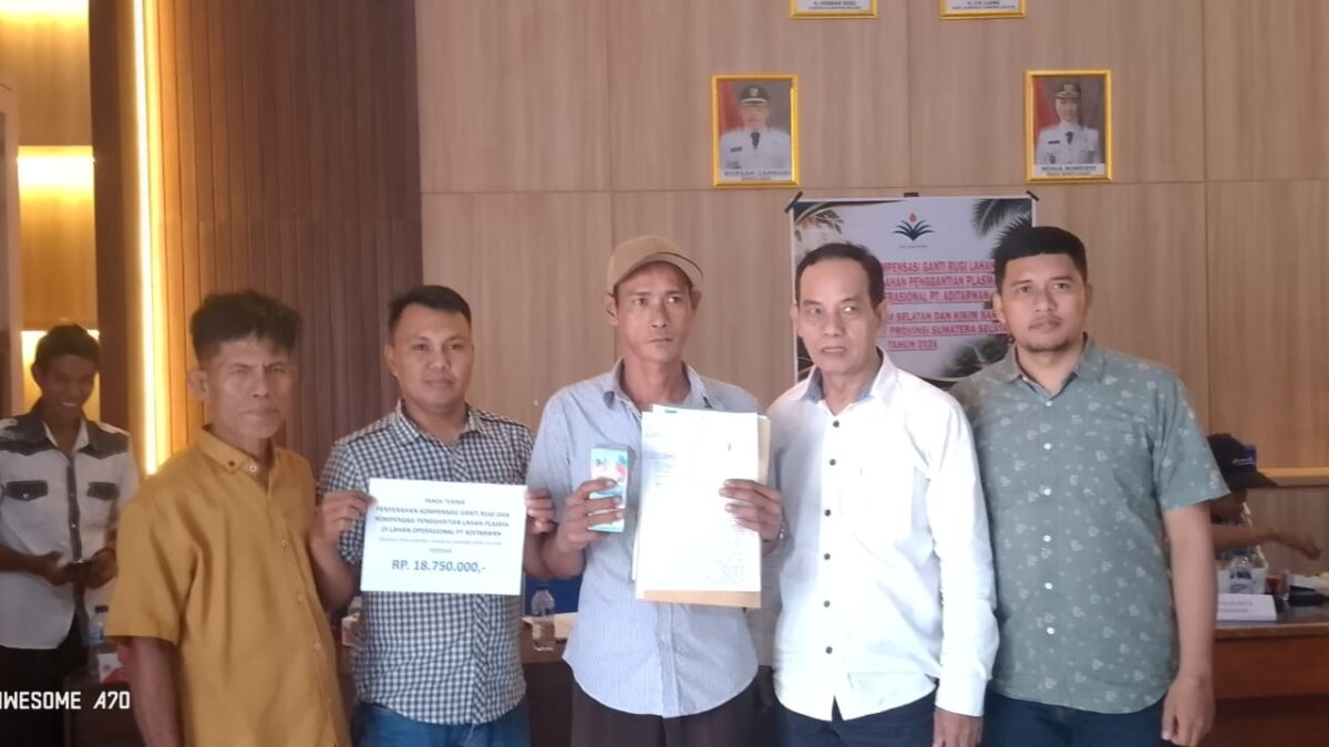 PT Aditarwan Salurkan Kompensasi Ganti Rugi Lahan untuk 160 KK di Kikim Selatan