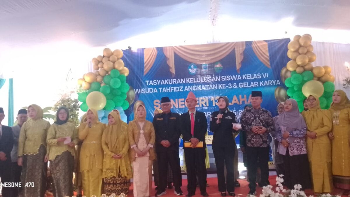 Tasyakuran Kelulusan SDN 13 Lahat, Wabup Widia Ningsih Tekankan Pentingnya Ilmu dan Akhlak