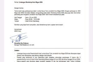SKK Migas dan KKKS Sumsel Gelar Workshop Media 2026, Umumkan Pemenang Anugerah Jurnalistik Hulu Migas