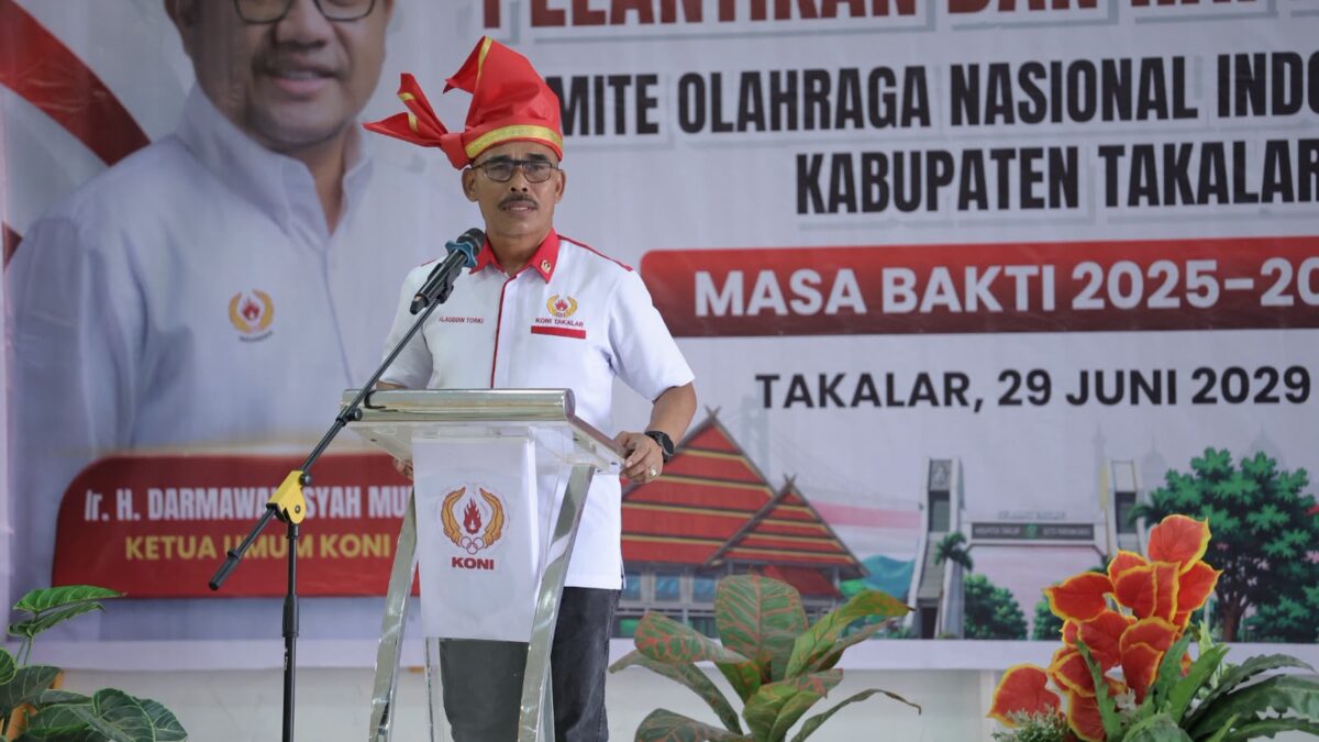 Nahkodai KONI Takalar 2025-2029, Kompol Alauddin Torki Target 10 Besar Porprov Sulsel 2026