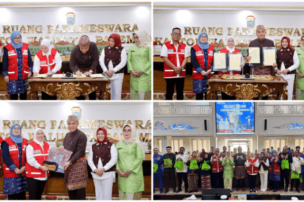 PMI Palembang dan Setda Teken Kerja Sama Donor Darah, 105 Pegawai Langsung Berpartisipasi