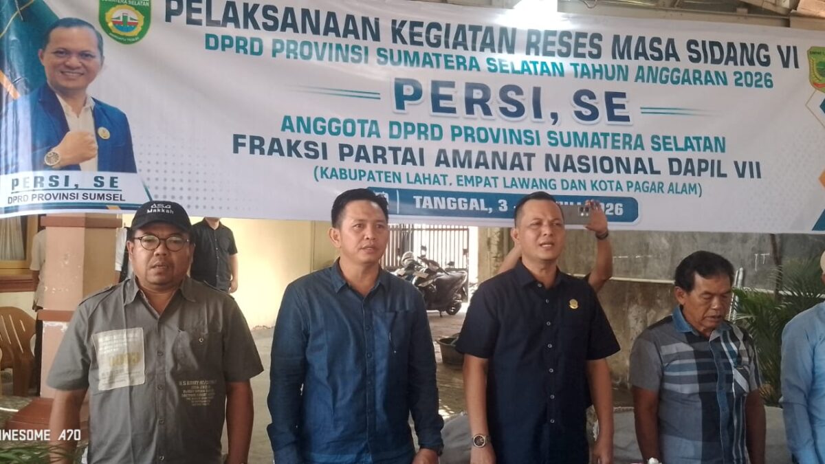 Persi Serap Aspirasi Warga saat Reses DPRD Sumsel di Kabupaten Lahat