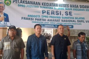 Persi Serap Aspirasi Warga saat Reses DPRD Sumsel di Kabupaten Lahat