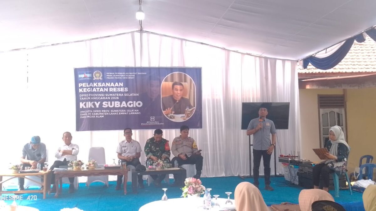 Reses di Lahat, Kiky Subagio Tampung Aspirasi Warga