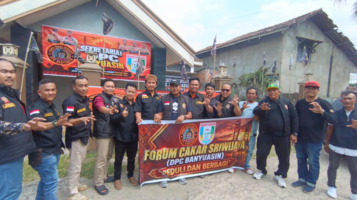 Forum Cakar Sriwijaya Banyuasin Bagikan Nasi Kotak, Sekretariat Baru Segera Diresmikan