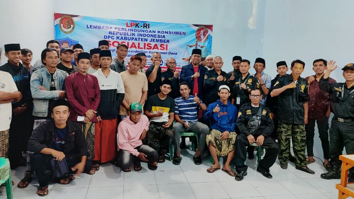 LPK-RI Jember Gelar Sosialisasi Perlindungan Konsumen di Desa Dawuhan Mangli, Sukowono