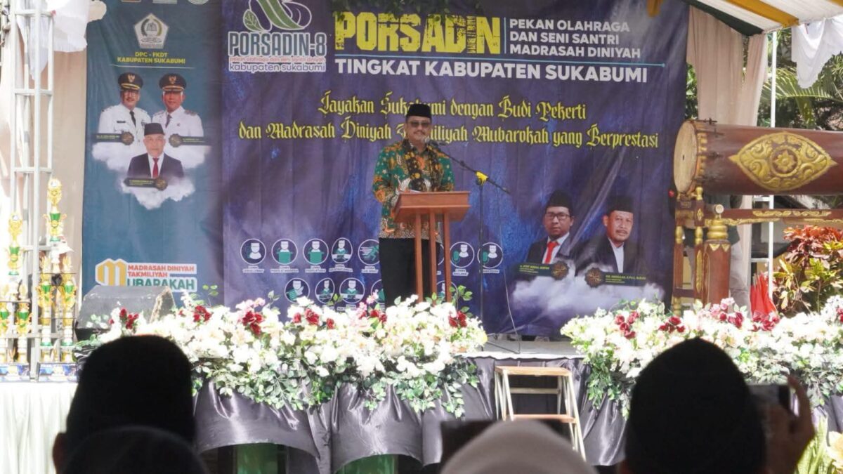 Bupati Sukabumi Buka Porsadin VIII, 890 Santri Ikuti 14 Cabang Lomba