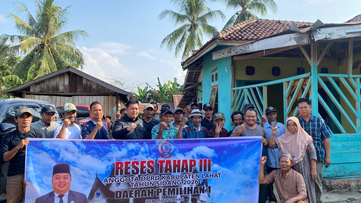 Gaharu Serap Aspirasi Warga Dapil I Lahat Saat Reses Tahap III 2026