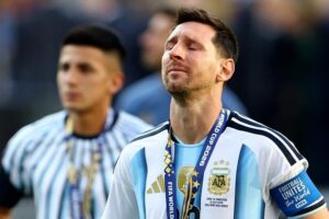 Messi Menangis, Argentina Gagal Pertahankan Gelar Juara Dunia