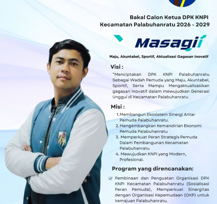 Usung Semangat MASAGI, Ari Awaludin Nyatakan Siap Maju Pimpin DPK KNPI Palabuhanratu