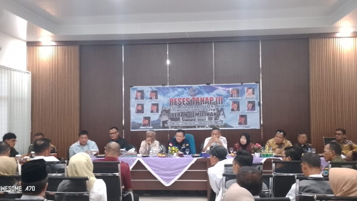 Reses Tahap III DPRD Lahat Dapil I Serap Aspirasi Warga Kecamatan Lahat