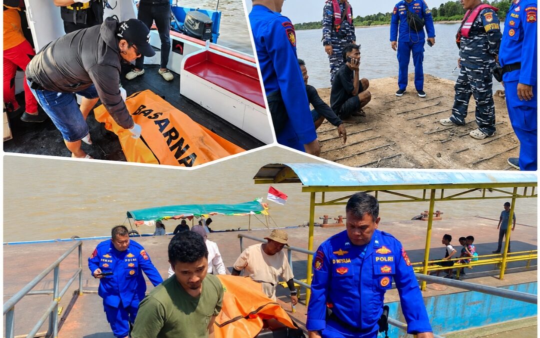 Dua Korban Jatuh dari Tongkang di Sungai Baung OKI Ditemukan Meninggal
