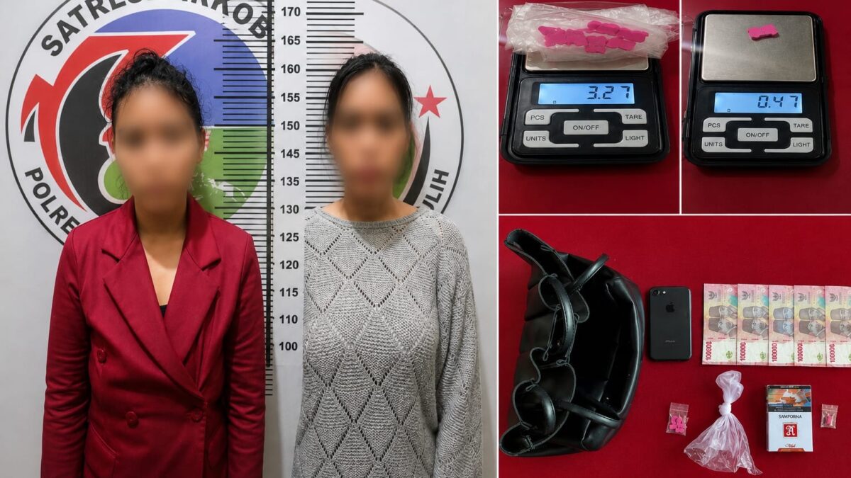 Digerebek Tengah Malam, Dua Perempuan di Prabumulih Diamankan dengan 7 Butir Diduga Ekstasi