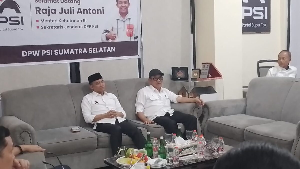 Raja Juli Antoni Sambangi DPW PSI Sumsel, Bahas Penguatan Struktur Menuju Pemilu 2029