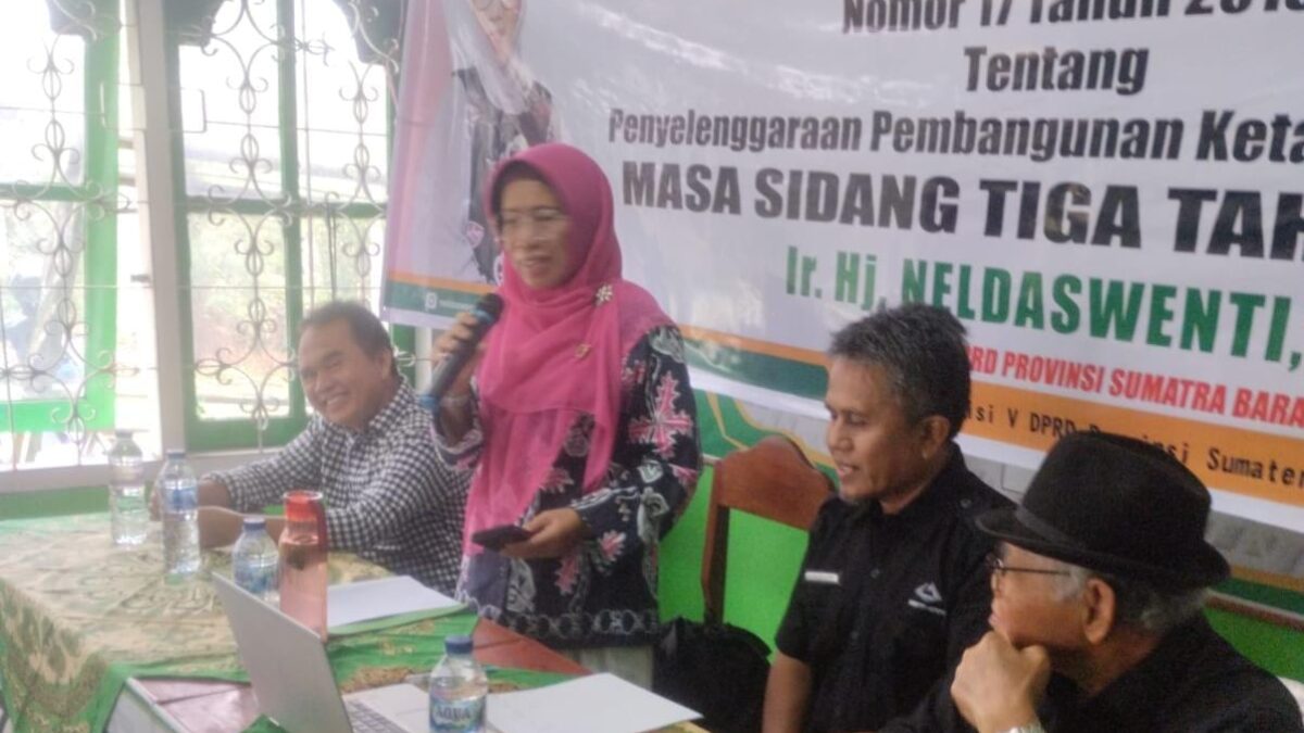 Perkuat Ketahanan Keluarga, Fraksi PPP DPRD Sumbar Sosialisasikan Perda di Sijunjung