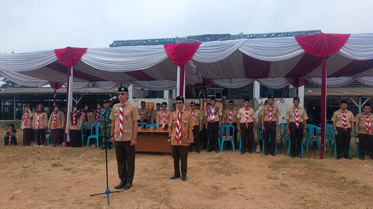 Kwaran Kalapanunggal Gelar Upacara HUT Pramuka ke-65 Tingkat Kecamatan, Teguhkan Semangat Pengabdian dan Kebersamaan