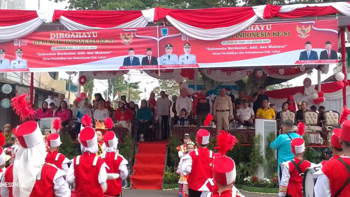 Memperingati HUT RI ke-81, Kabupaten Lahat Gelar Lomba PBB dan Drumband Tingkat Pelajar