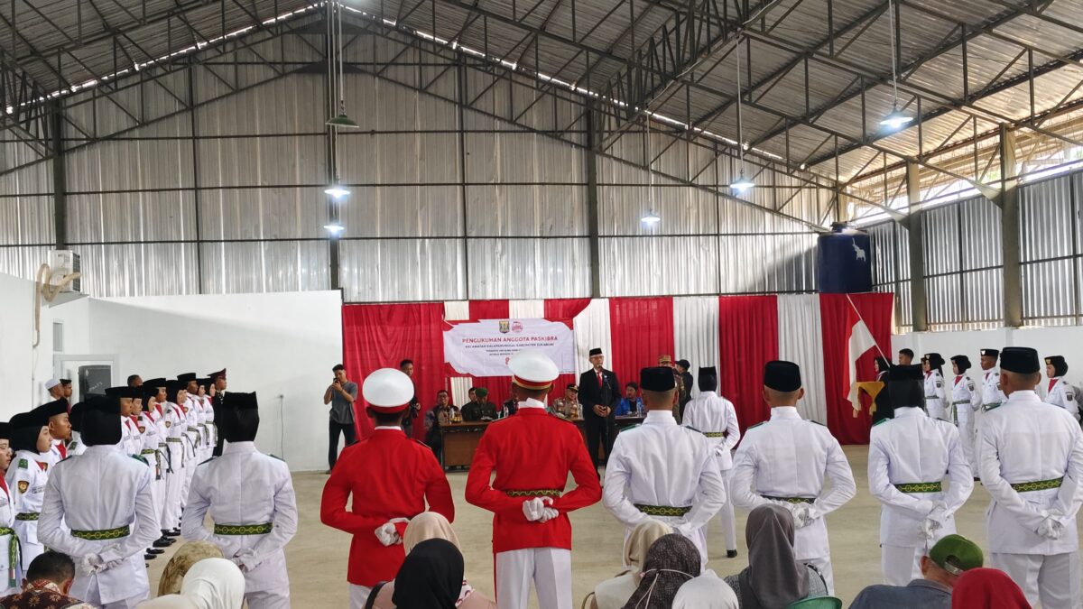 43 Anggota Paskibra Kecamatan Kalapanunggal Dikukuhkan, Siap Bertugas pada HUT RI ke-81