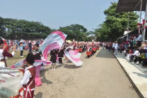 SD Negeri 12 Lahat Ikuti Lomba Baris Berbaris, Kepala Sekolah Bangga dengan Semangat Siswa dan Guru