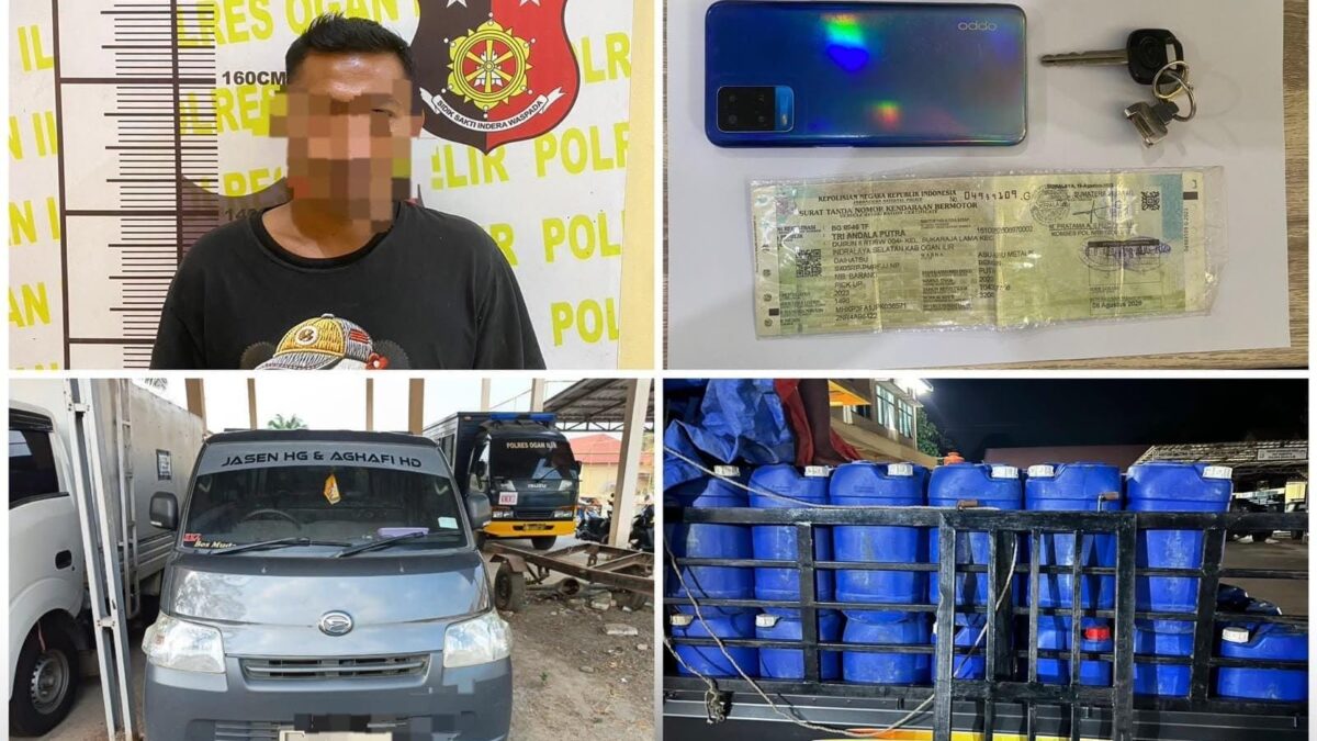 Diduga Bawa 65 Jerigen BBM Pertalite, RJ Diamankan Polisi di Ogan Ilir