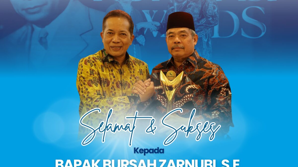 Bupati Lahat Bursah Zarnubi Raih Penghargaan Jasa Bakti Koperasi Tingkat Nasional