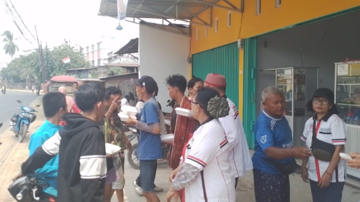 HBB Palembang Bagikan 200 Nasi Kotak kepada Warga